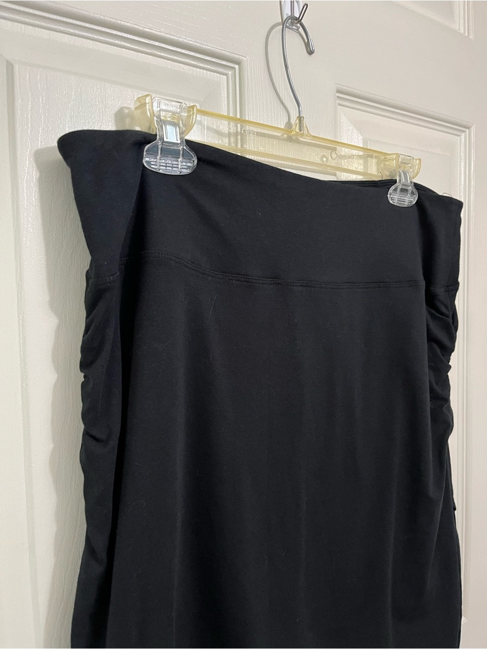 Earth Yoga Black Athletic Skirt Size L Organic Cotton Bamboo Athleisure - Picture 8 of 11